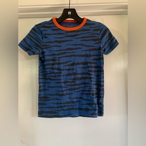 Mini Boden Boys Tiger Stripe Tee Size 7-8Y